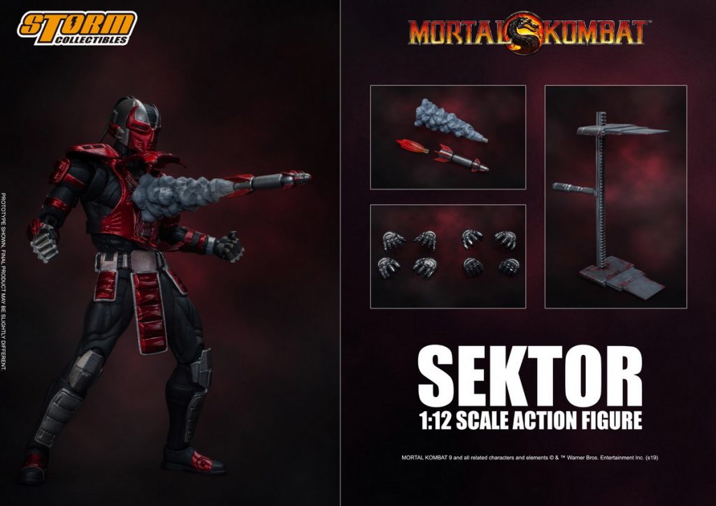 MORTAL KOMBAT 1/12 SCALE ACTION FIGURE SEKTOR | モータルコンバット 1/12 アクションフィギュア セクター