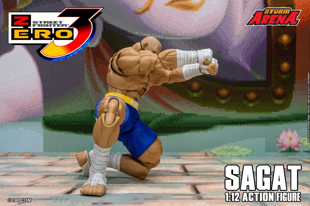 STREET FIGHTER ZERO 3 - SAGAT 1/12 ACTION FIGURE | ストームアリーナ ストリートファイターZERO3 サガット