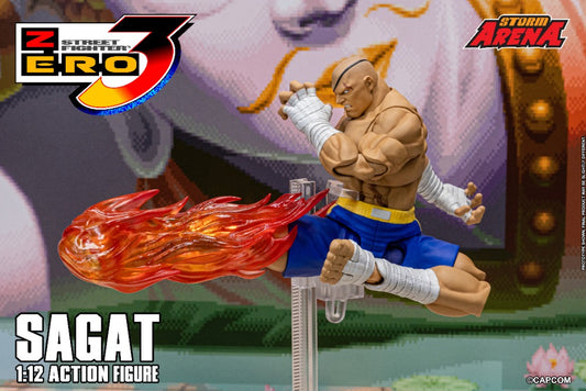 STREET FIGHTER ZERO 3 - SAGAT 1/12 ACTION FIGURE | ストームアリーナ ストリートファイターZERO3 サガット