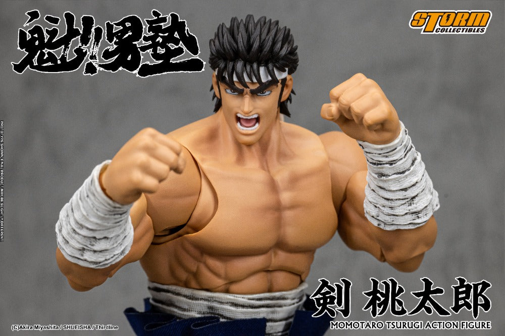 SAKIGAKE!! OTOKOJUKU - 1/10 SCALE TSURUGI MOMOTARO ACTION FIGURE | 魁!!男塾 アクションフィギュア 剣桃太郎