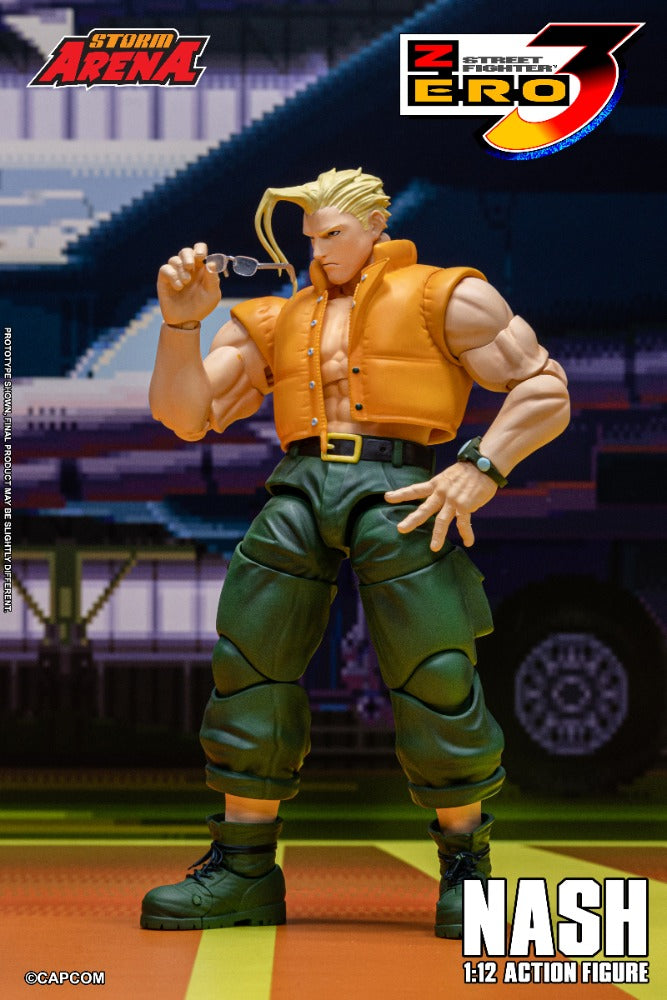 STREET FIGHTER ZERO 3 - NASH 1/12 ACTION FIGURE | ストームアリーナ ストリートファイターZERO3 ナッシュ