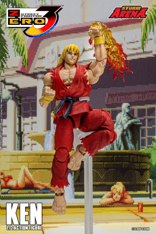 STREET FIGHTER ZERO 3 - KEN 1/12 ACTION FIGURE | ストームアリーナ ファイターZERO3 ケン