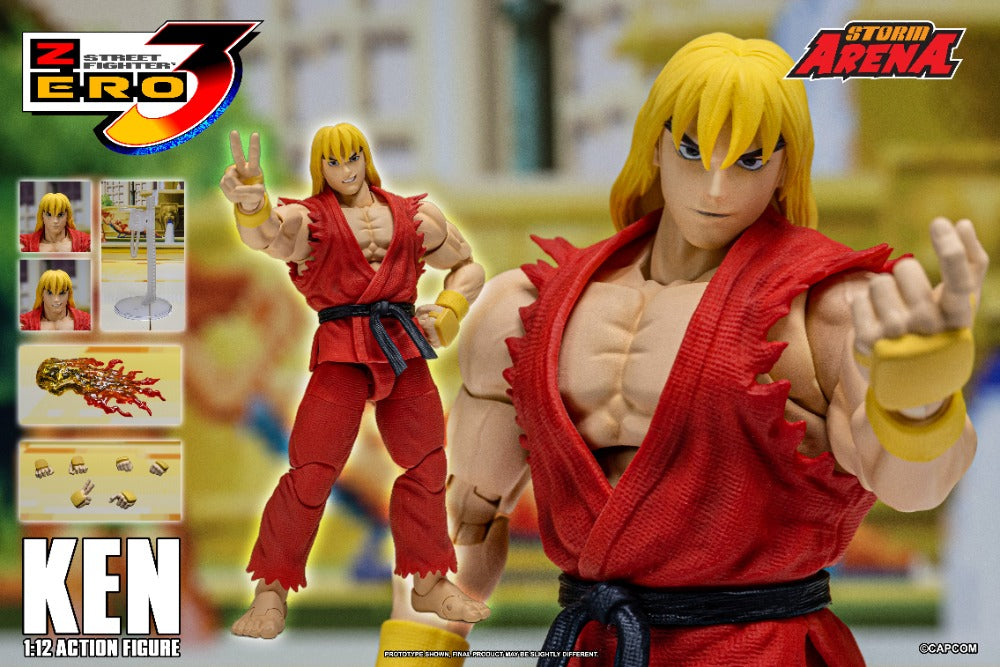STREET FIGHTER ZERO 3 - KEN 1/12 ACTION FIGURE | ストームアリーナ