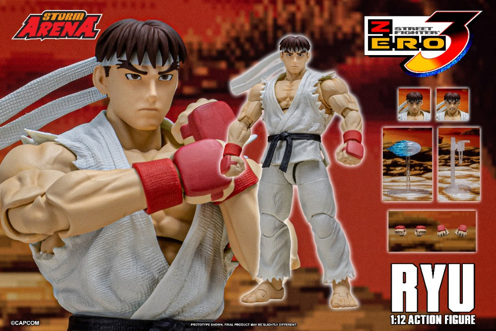 ストリートファイターゼロ3 リュウ ストームアリーナ STREET FIGHTER ZERO 3 - RYU 1/12 ACTION FIGURE | ストームアリーナ