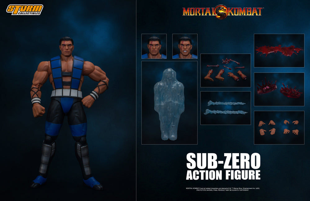 MORTAL KOMBAT 1/12 SCALE ACTION FIGURE SUB-ZERO (UNMASKED) | モータルコンバット アクションフィギュア サブゼロ(アンマスク)
