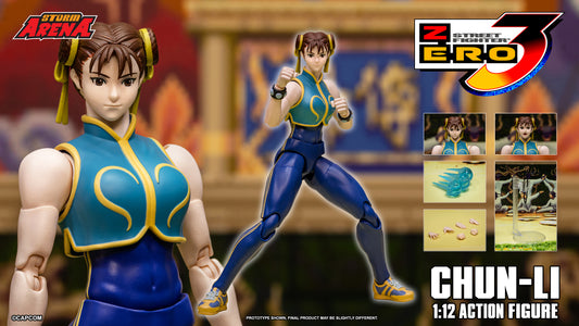STREET FIGHTER ZERO 3 - CHUN-LI 1/12 Action Figure | ストームアリーナ ストリートファイターZERO3 春麗
