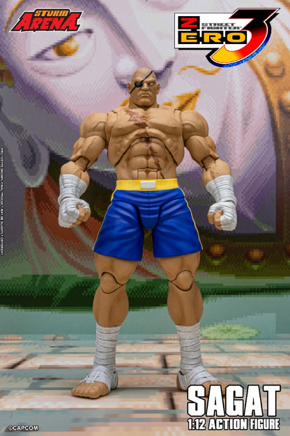 STREET FIGHTER ZERO 3 - SAGAT 1/12 ACTION FIGURE | ストームアリーナ ストリートファイターZERO3 サガット
