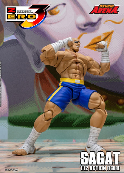 STREET FIGHTER ZERO 3 - SAGAT 1/12 ACTION FIGURE | ストームアリーナ ストリートファイターZERO3 サガット