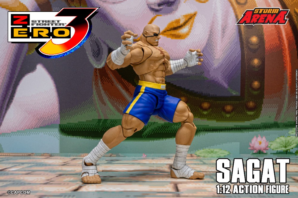 STREET FIGHTER ZERO 3 - SAGAT 1/12 ACTION FIGURE | ストームアリーナ ストリートファイターZERO3 サガット