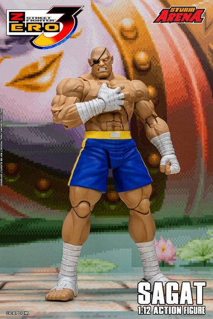 STREET FIGHTER ZERO 3 - SAGAT 1/12 ACTION FIGURE | ストームアリーナ ストリートファイターZERO3 サガット