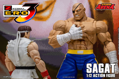 STREET FIGHTER ZERO 3 - SAGAT 1/12 ACTION FIGURE | ストームアリーナ ストリートファイターZERO3 サガット