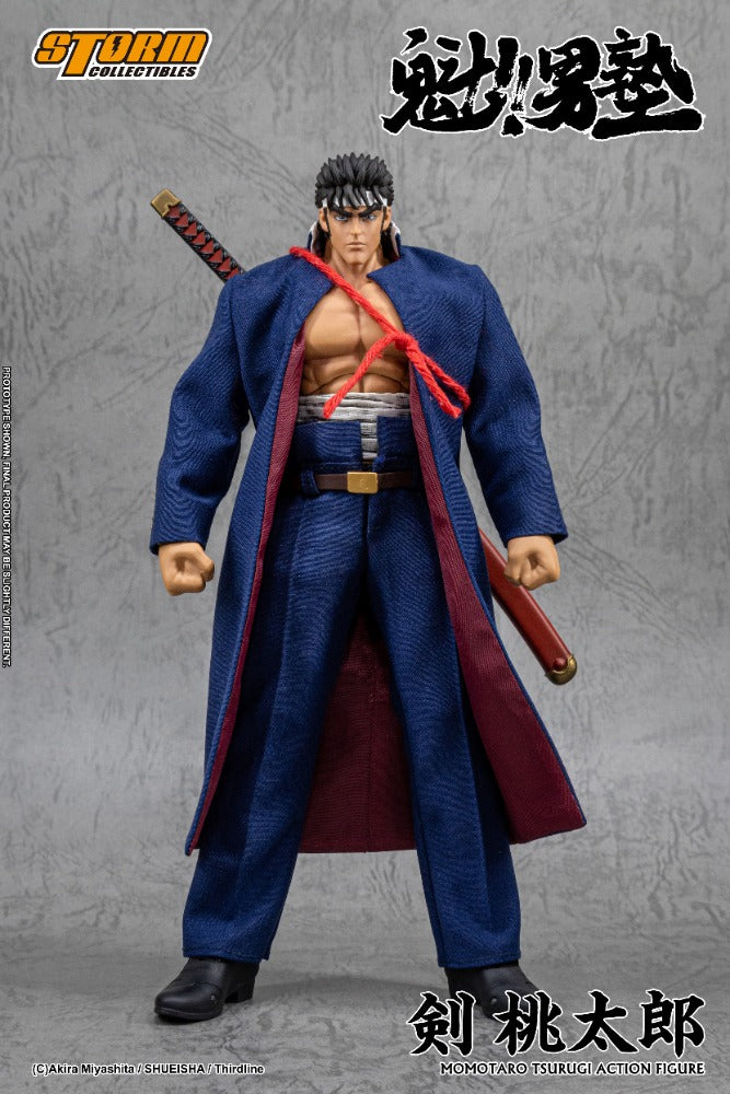 SAKIGAKE!! OTOKOJUKU - 1/10 SCALE TSURUGI MOMOTARO ACTION FIGURE | 魁!!男塾 アクションフィギュア 剣桃太郎