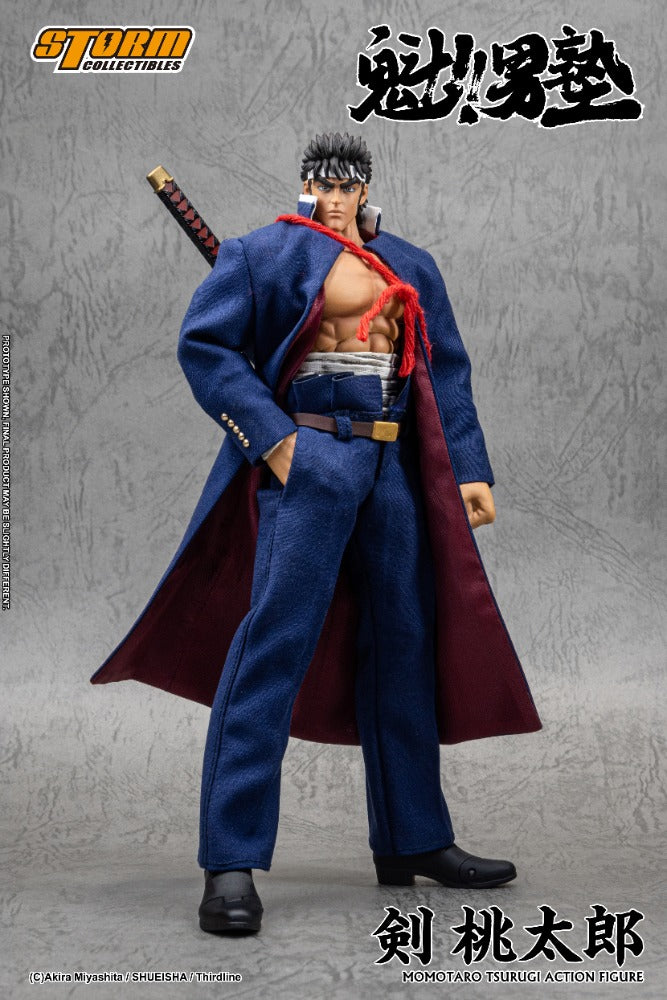 SAKIGAKE!! OTOKOJUKU - 1/10 SCALE TSURUGI MOMOTARO ACTION FIGURE | 魁!!男塾 アクションフィギュア 剣桃太郎