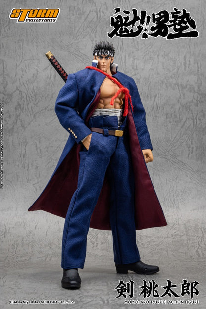 SAKIGAKE!! OTOKOJUKU - 1/10 SCALE TSURUGI MOMOTARO ACTION FIGURE | 魁!!男塾 アクションフィギュア 剣桃太郎
