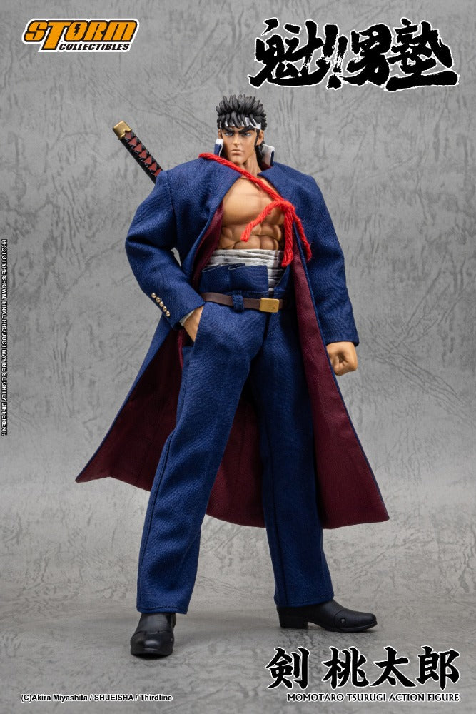SAKIGAKE!! OTOKOJUKU - 1/10 SCALE TSURUGI MOMOTARO ACTION FIGURE | 魁!!男塾 アクションフィギュア 剣桃太郎