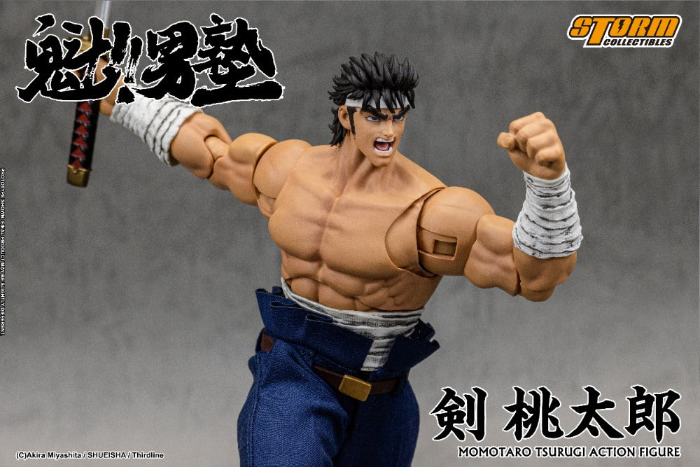 SAKIGAKE!! OTOKOJUKU - 1/10 SCALE TSURUGI MOMOTARO ACTION FIGURE | 魁!!男塾 アクションフィギュア 剣桃太郎