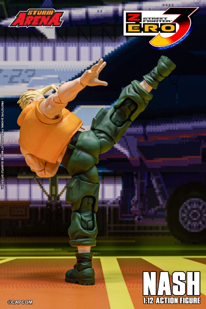 STREET FIGHTER ZERO 3 - NASH 1/12 ACTION FIGURE | ストームアリーナ ストリートファイターZERO3 ナッシュ