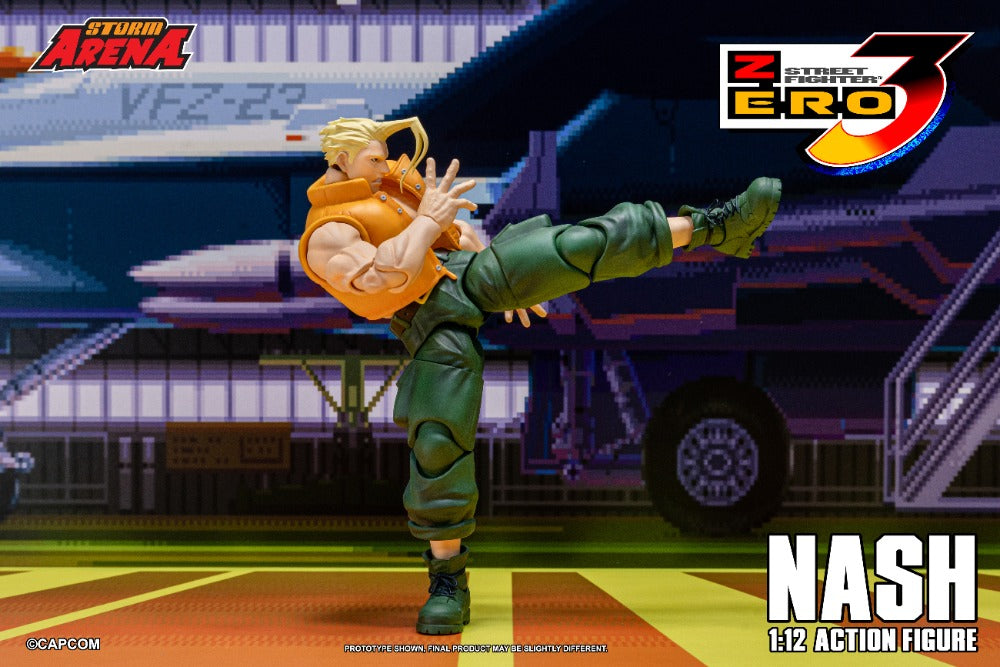 STREET FIGHTER ZERO 3 - NASH 1/12 ACTION FIGURE | ストームアリーナ ストリートファイターZERO3 ナッシュ