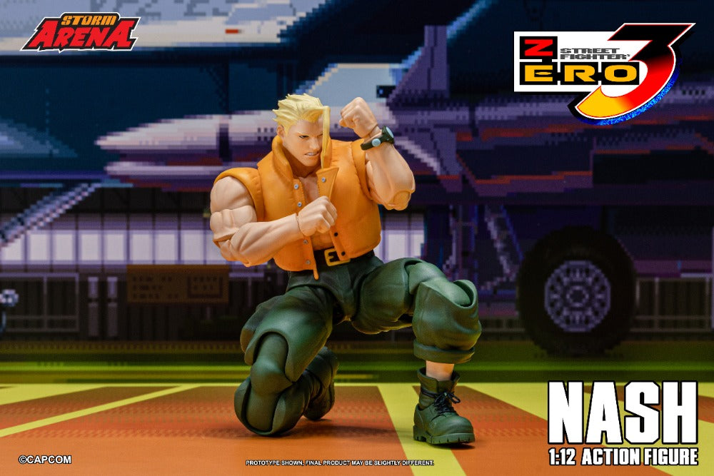 STREET FIGHTER ZERO 3 - NASH 1/12 ACTION FIGURE | ストームアリーナ ストリートファイターZERO3 ナッシュ