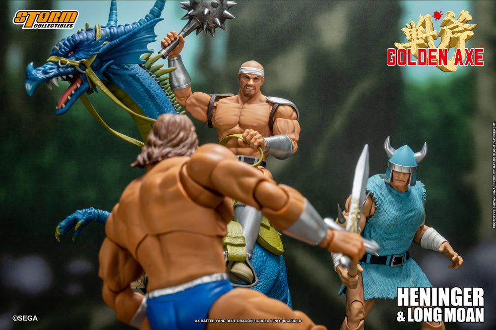 GOLDEN AXE ACTION FIGURE 2 PACKS HENINGER & LONG MOAN | ゴールデンアックス アクションフィギュア ヘニンガー&ロングモーン 2パック