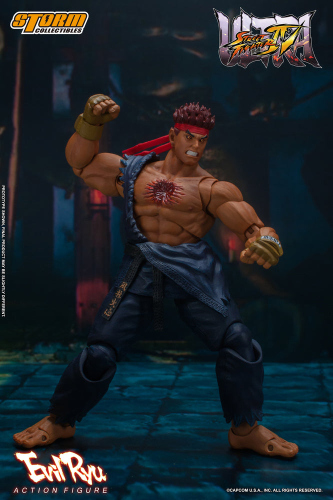 ULTRA STREET FIGHTER IV - EVIL RYU ACTION FIGURE | ウルトラストリートファイターⅣ アクションフィギュア 殺意の波動に目覚めたリュウ