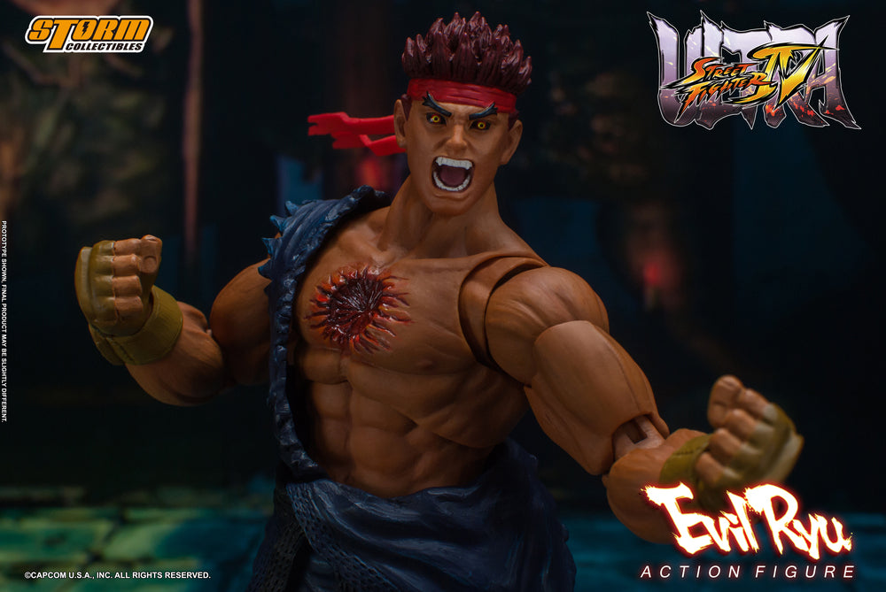 ULTRA STREET FIGHTER IV - EVIL RYU ACTION FIGURE | ウルトラストリートファイターⅣ アクションフィギュア 殺意の波動に目覚めたリュウ