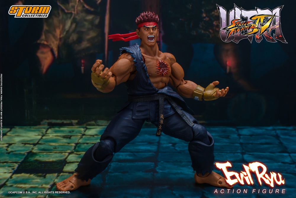 ULTRA STREET FIGHTER IV - EVIL RYU ACTION FIGURE | ウルトラストリートファイターⅣ アクションフィギュア 殺意の波動に目覚めたリュウ
