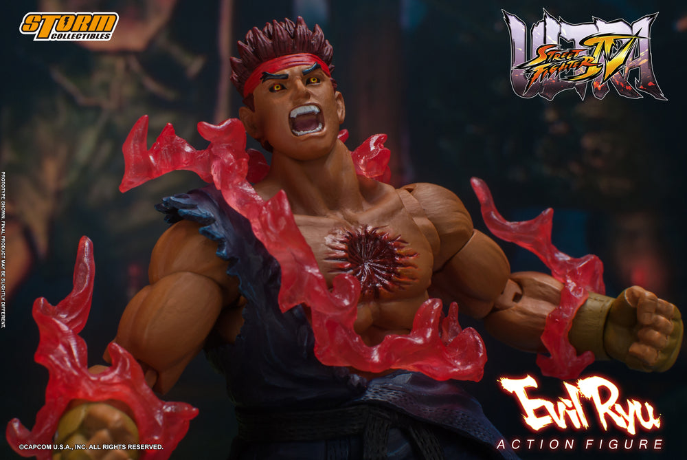 ULTRA STREET FIGHTER IV - EVIL RYU ACTION FIGURE | ウルトラストリートファイターⅣ アクションフィギュア 殺意の波動に目覚めたリュウ