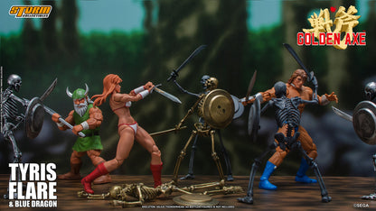 GOLDEN AXE ACTION FIGURE TYRIS FLARE WITH BLUE DRAGON | ゴールデンアックス アクションフィギュア ティリス=フレアー & ブルードラゴン セット
