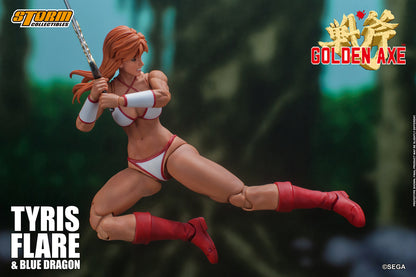 GOLDEN AXE ACTION FIGURE TYRIS FLARE WITH BLUE DRAGON | ゴールデンアックス アクションフィギュア ティリス=フレアー & ブルードラゴン セット