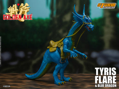 GOLDEN AXE ACTION FIGURE TYRIS FLARE WITH BLUE DRAGON | ゴールデンアックス アクションフィギュア ティリス=フレアー & ブルードラゴン セット