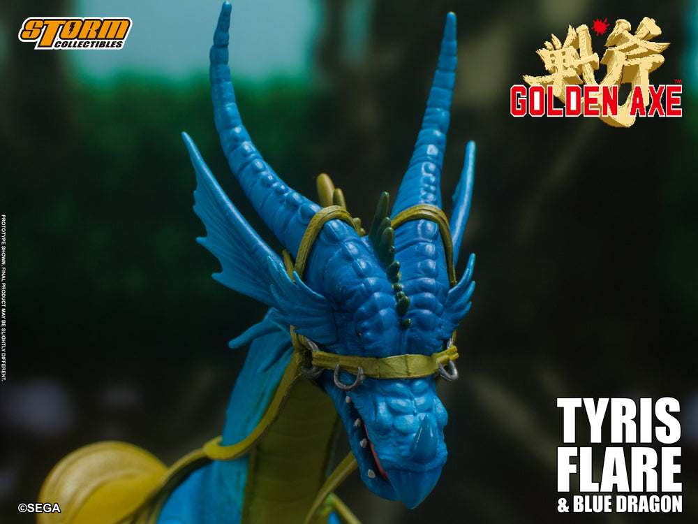 GOLDEN AXE ACTION FIGURE TYRIS FLARE WITH BLUE DRAGON | ゴールデンアックス アクションフィギュア ティリス=フレアー & ブルードラゴン セット