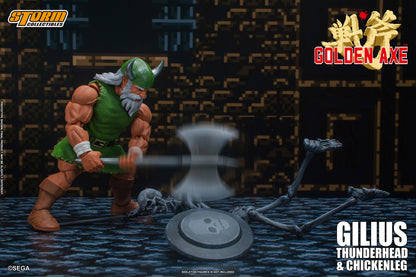 GOLDEN AXE ACTION FIGURE GILIUS THUNDERHEAD WITH CHICKENLEG | ゴールデンアックス アクションフィギュア ギリウス=サンダーヘッド & チキンレッグ セット