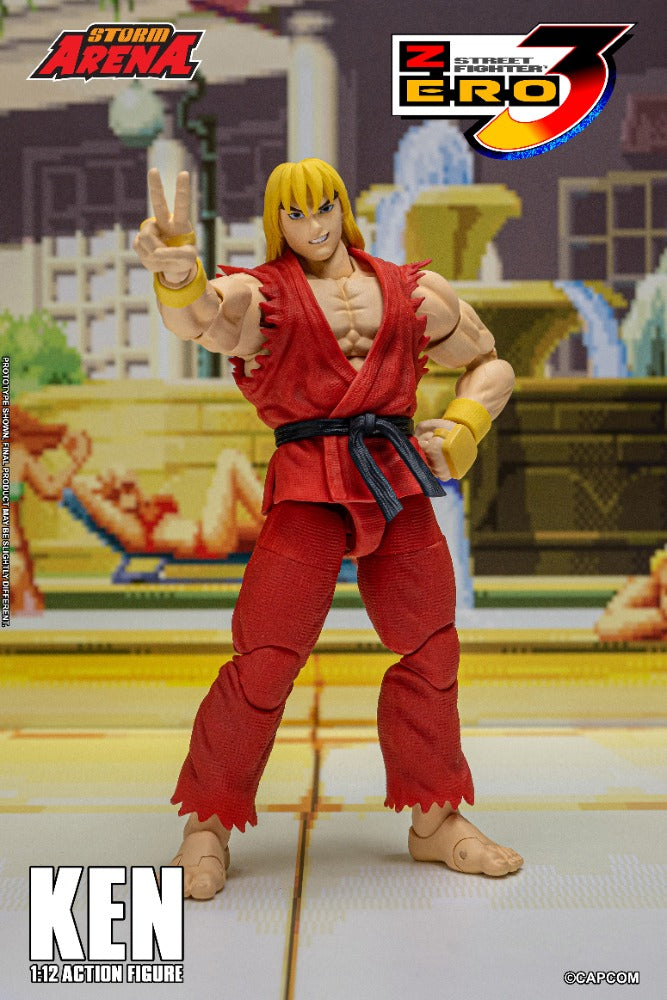 【ストームコレクティブルズ】ストリートファイター　ケン STREET FIGHTER ZERO 3 - KEN 1/12 ACTION FIGURE | ストームアリーナ