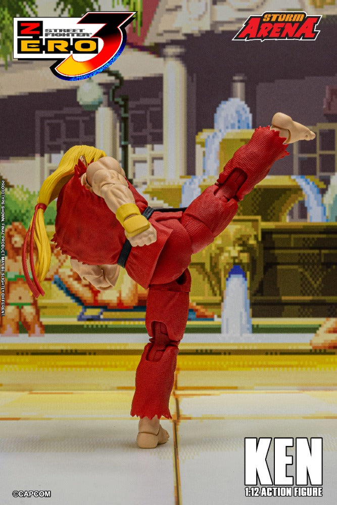モンストロ　ケン⭐︎ STREET FIGHTER ZERO 3 - KEN 1/12 ACTION FIGURE | ストームアリーナ