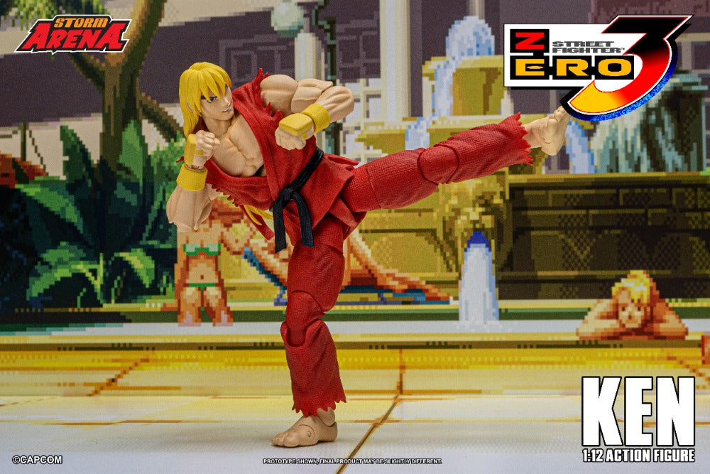STREET FIGHTER ZERO 3 - KEN 1/12 ACTION FIGURE | ストームアリーナ ファイターZERO3 ケン