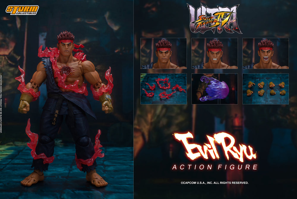 ULTRA STREET FIGHTER IV - EVIL RYU ACTION FIGURE | ウルトラストリートファイターⅣ アクションフィギュア 殺意の波動に目覚めたリュウ