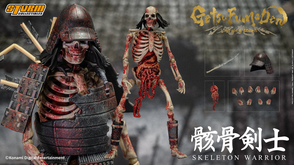 GETSUFUMADEN: UNDYING MOON – SKELETON WARRIOR ACTION FIGURE 2-PACK | GETSUFUMADEN: UNDYING MOON アクションフィギュア 骸骨剣士 2パック