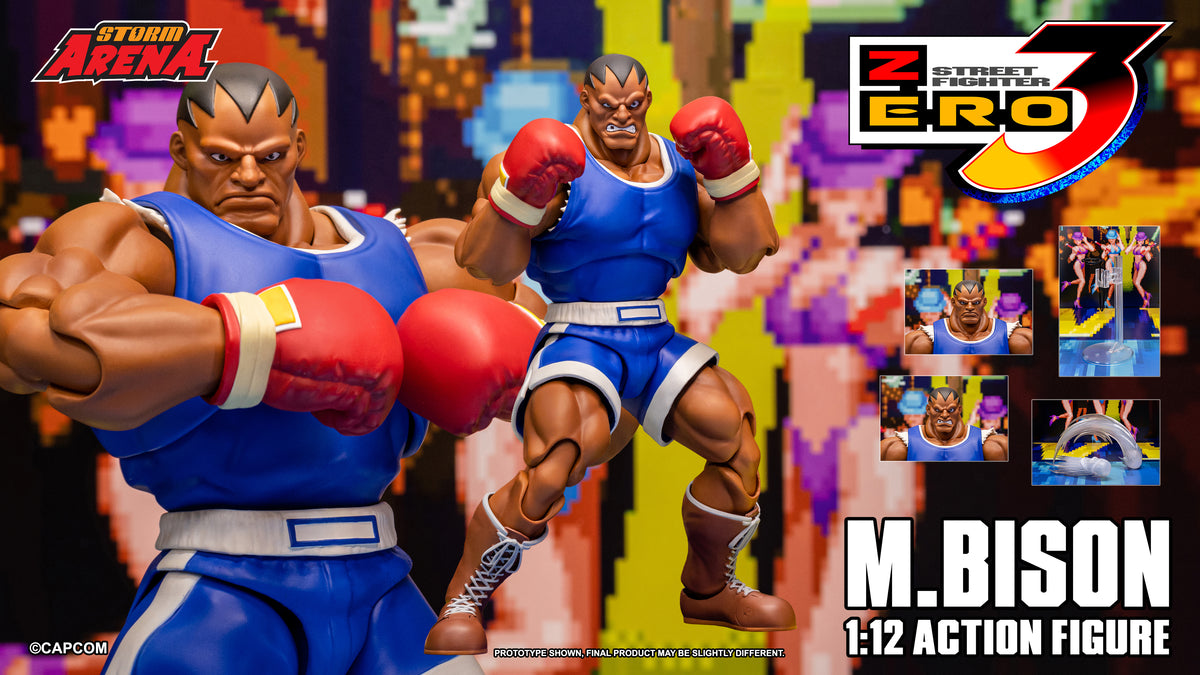 STREET FIGHTER ZERO 3 - M.BISON 1/12 Action Figure | ストームアリーナ ストリートファイターZERO3 M.バイソン