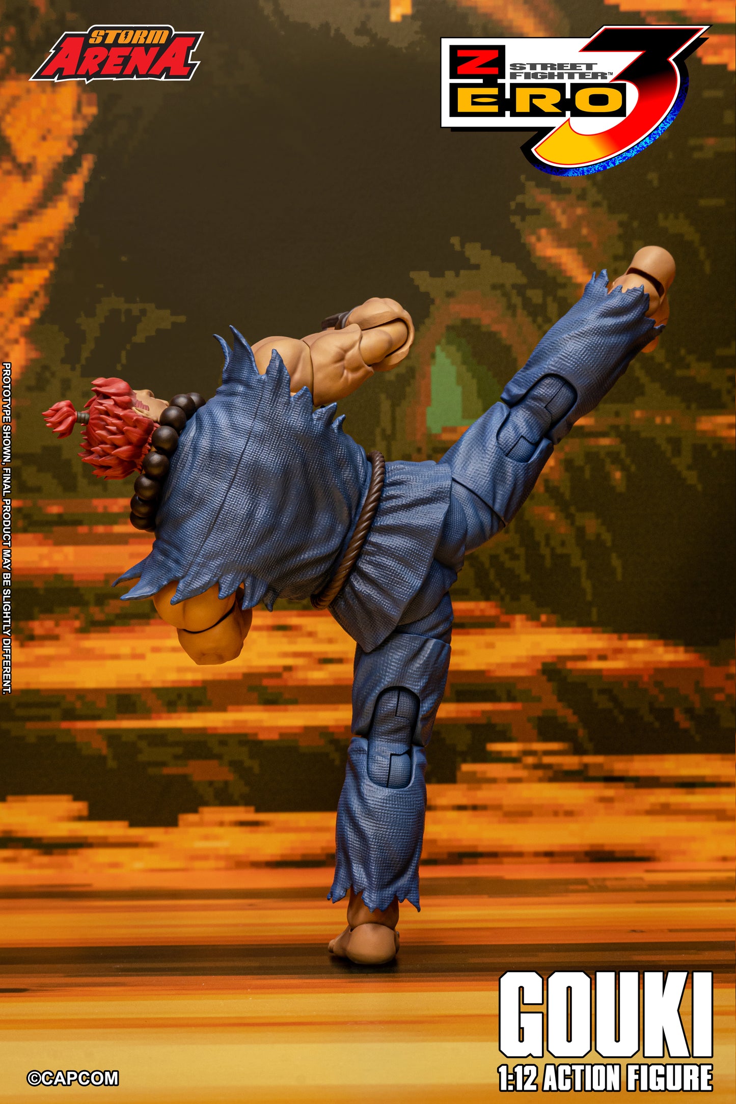 STREET FIGHTER ZERO 3 - GOUKI 1/12 Action Figure | ストームアリーナ ストリートファイターZERO3 豪鬼