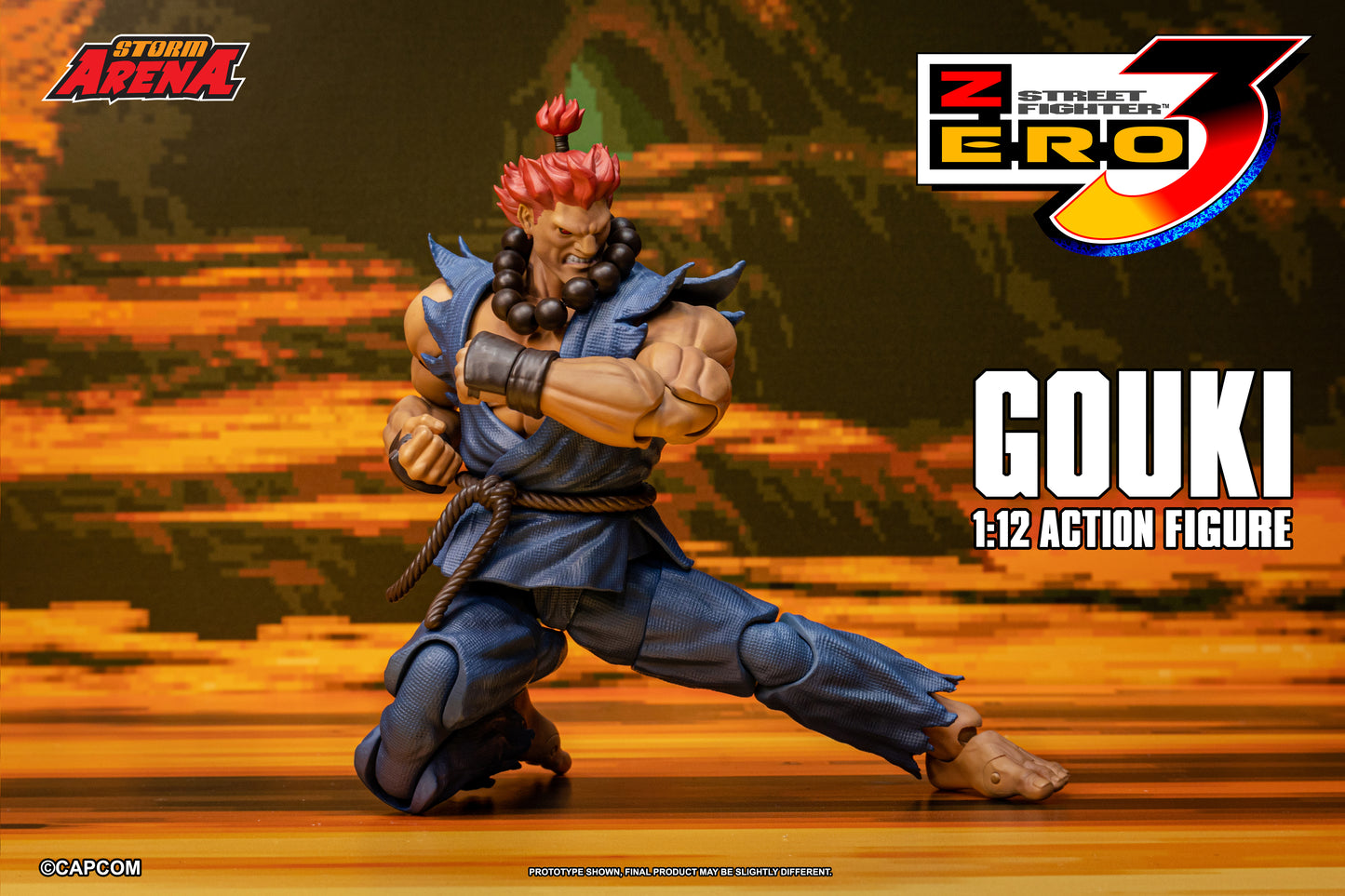 STREET FIGHTER ZERO 3 - GOUKI 1/12 Action Figure | ストームアリーナ ストリートファイターZERO3 豪鬼