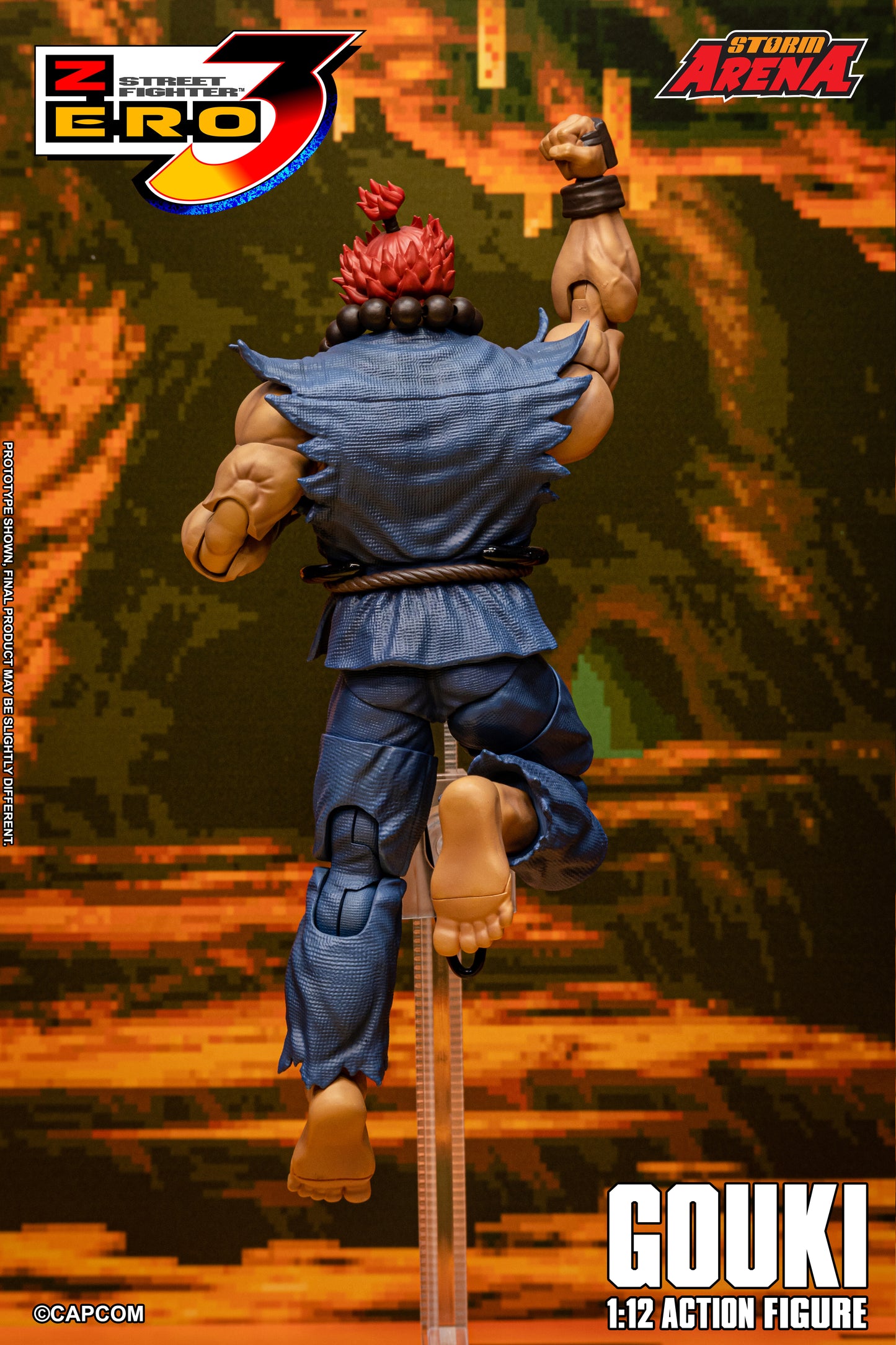 STREET FIGHTER ZERO 3 - GOUKI 1/12 Action Figure | ストームアリーナ ストリートファイターZERO3 豪鬼