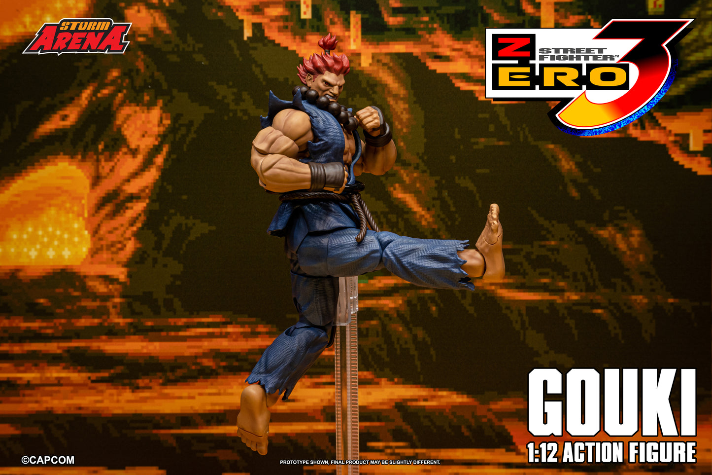 STREET FIGHTER ZERO 3 - GOUKI 1/12 Action Figure | ストームアリーナ ストリートファイターZERO3 豪鬼