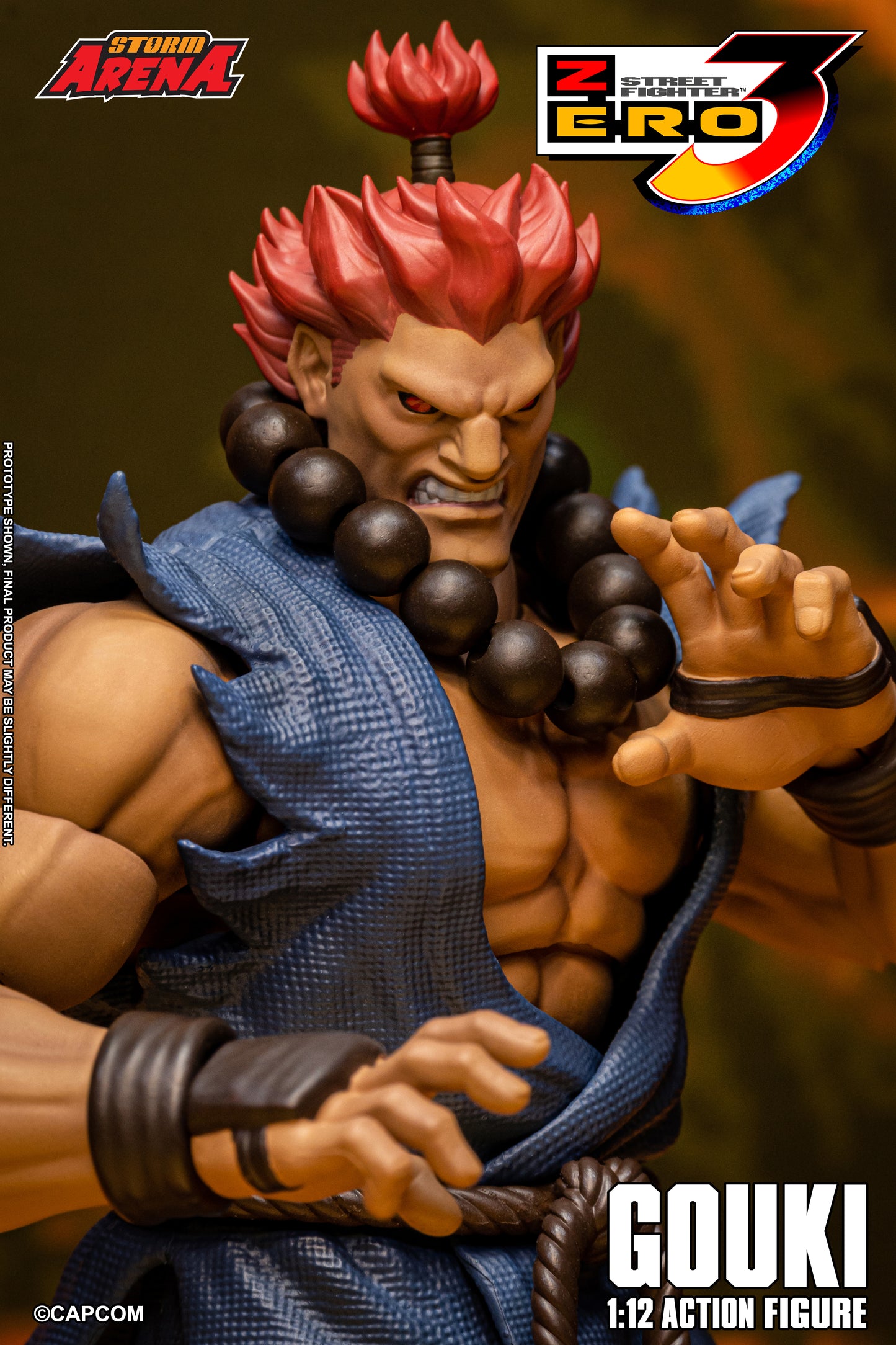 STREET FIGHTER ZERO 3 - GOUKI 1/12 Action Figure | ストームアリーナ ストリートファイターZERO3 豪鬼