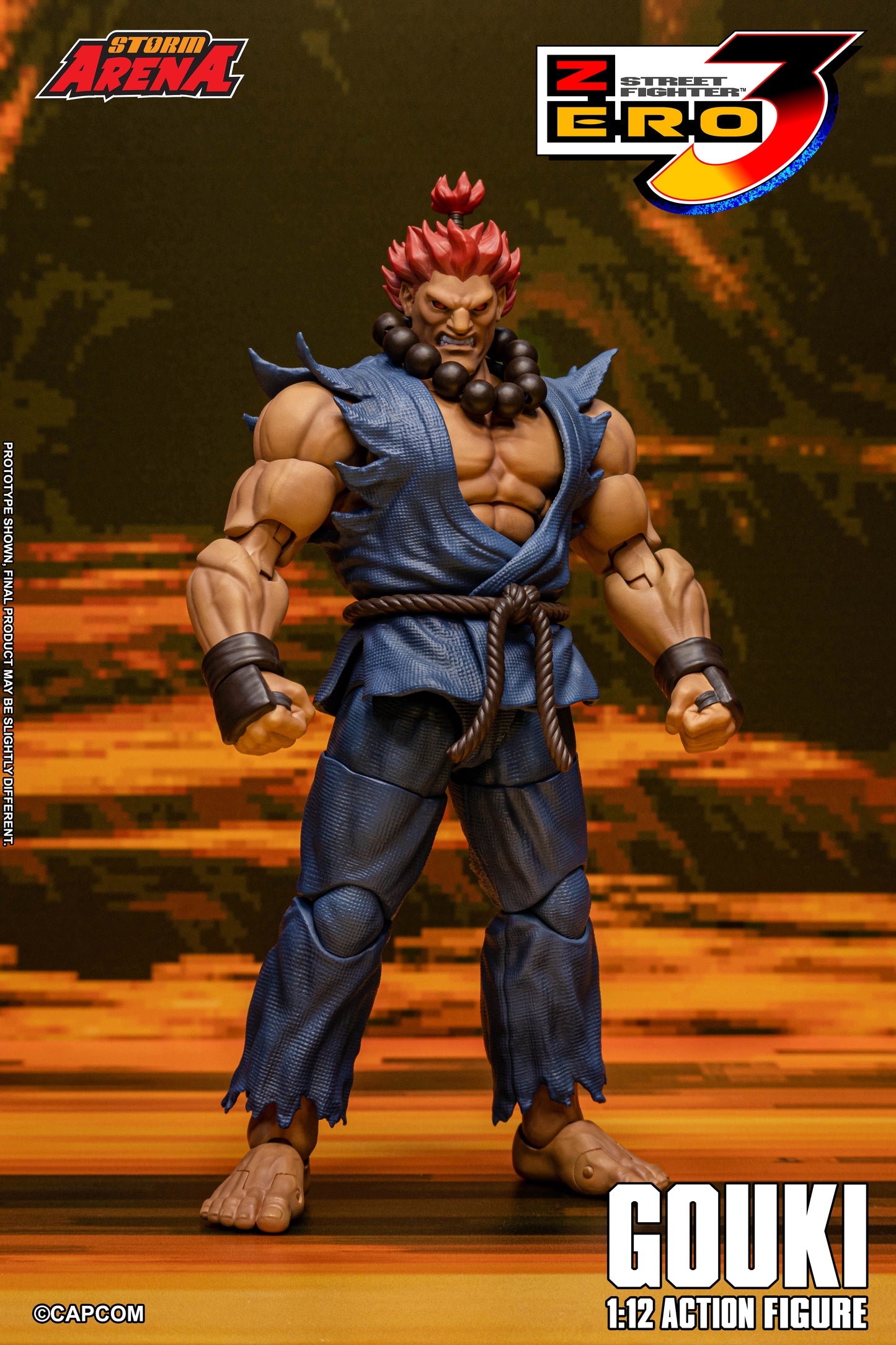 STREET FIGHTER ZERO 3 - GOUKI 1/12 Action Figure | ストームアリーナ ストリートファイターZERO3 豪鬼
