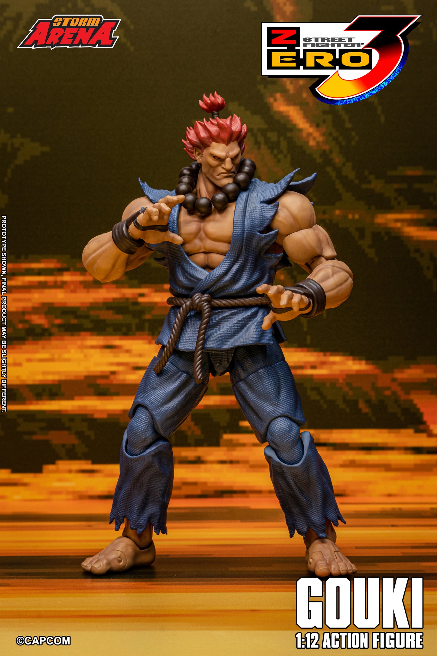 STREET FIGHTER ZERO 3 - GOUKI 1/12 Action Figure | ストームアリーナ ストリートファイターZERO3 豪鬼