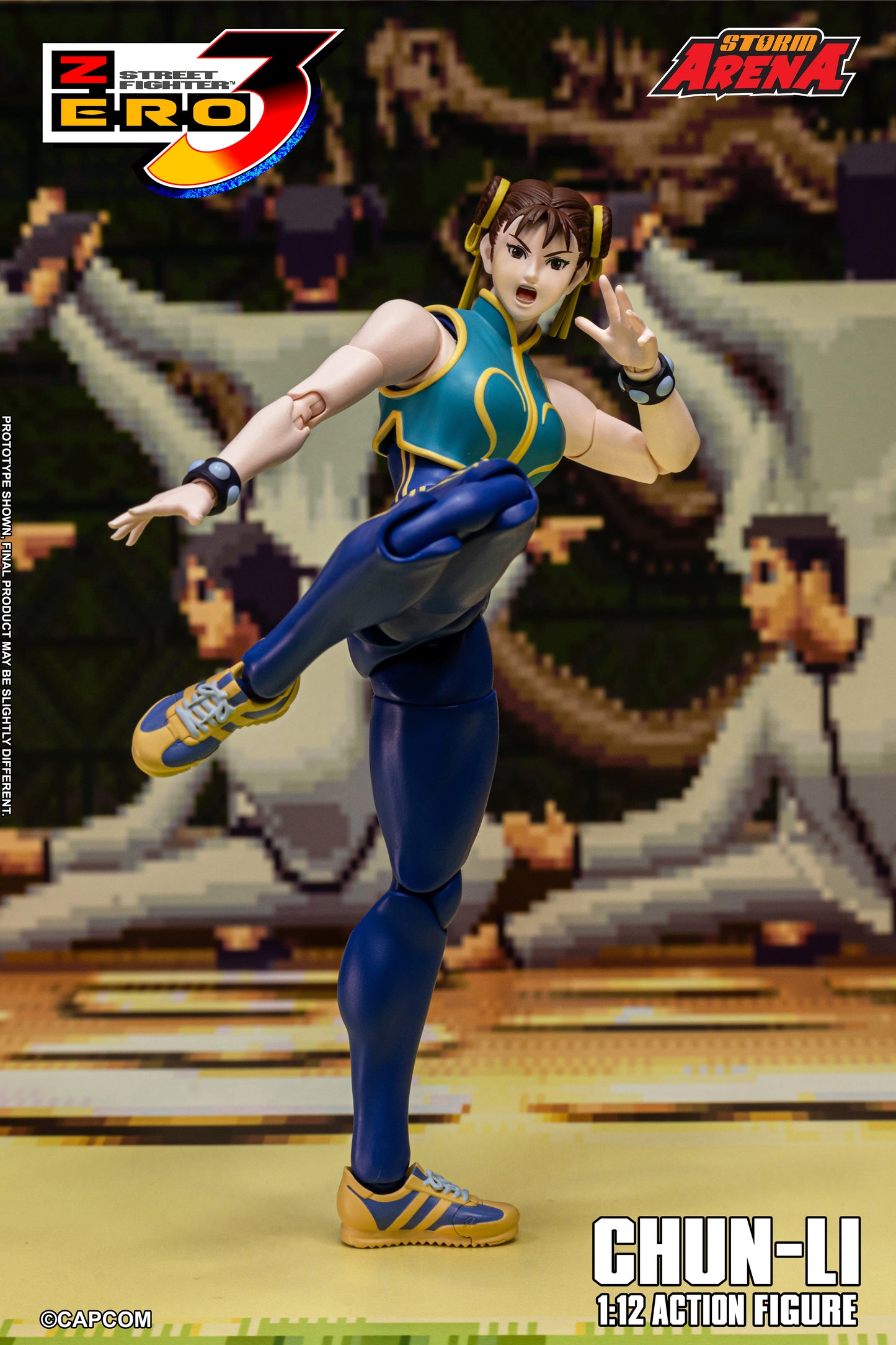 STREET FIGHTER ZERO 3 - CHUN-LI 1/12 Action Figure | ストームアリーナ ストリートファイターZERO3 春麗