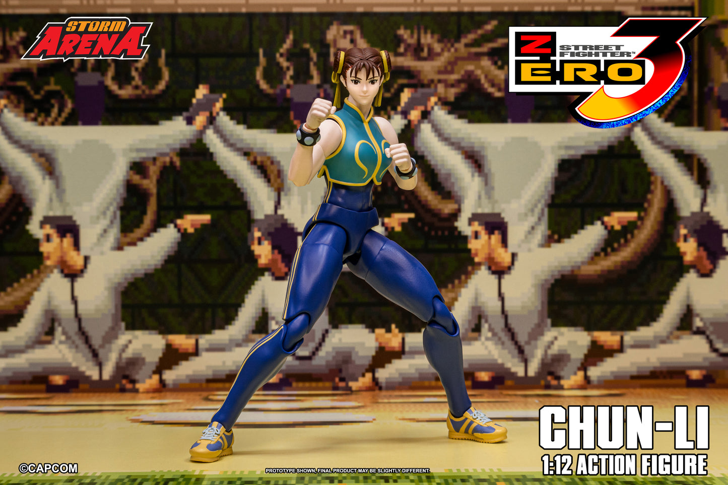 STREET FIGHTER ZERO 3 - CHUN-LI 1/12 Action Figure | ストームアリーナ ストリートファイターZERO3 春麗