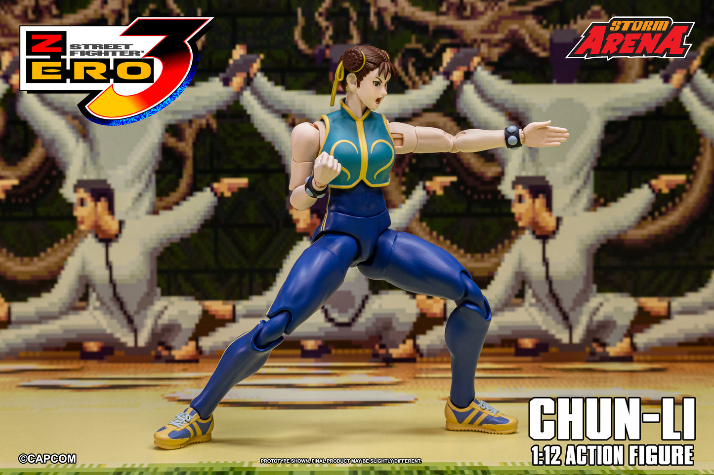 STREET FIGHTER ZERO 3 - CHUN-LI 1/12 Action Figure | ストームアリーナ ストリートファイターZERO3 春麗