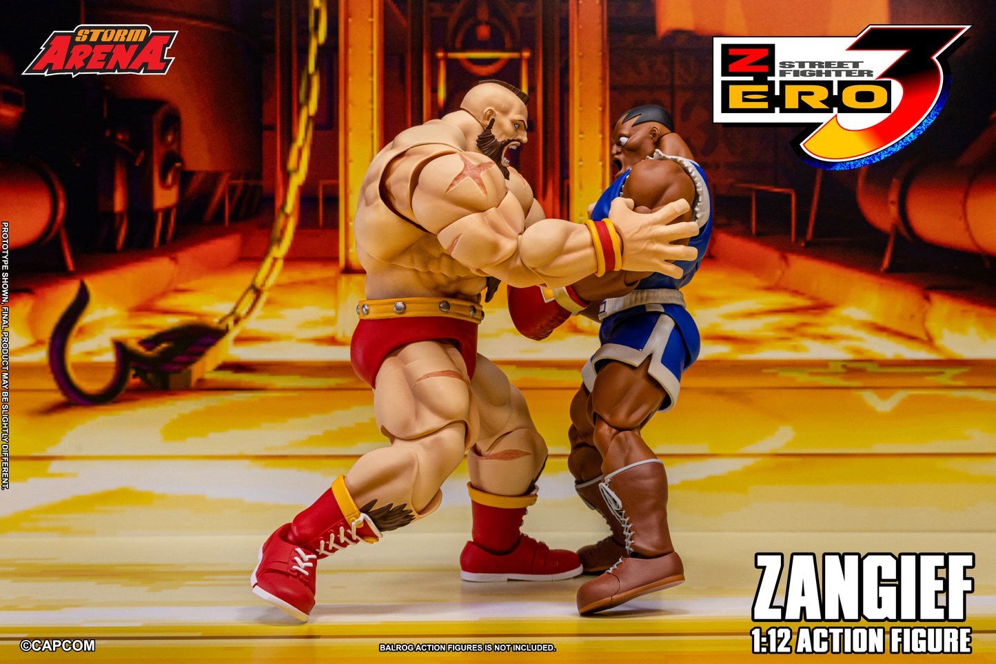STREET FIGHTER ZERO 3 - ZANGIEF 1/12 Action Figure | ストームアリーナ ストリートファイターZERO3 ザンギエフ